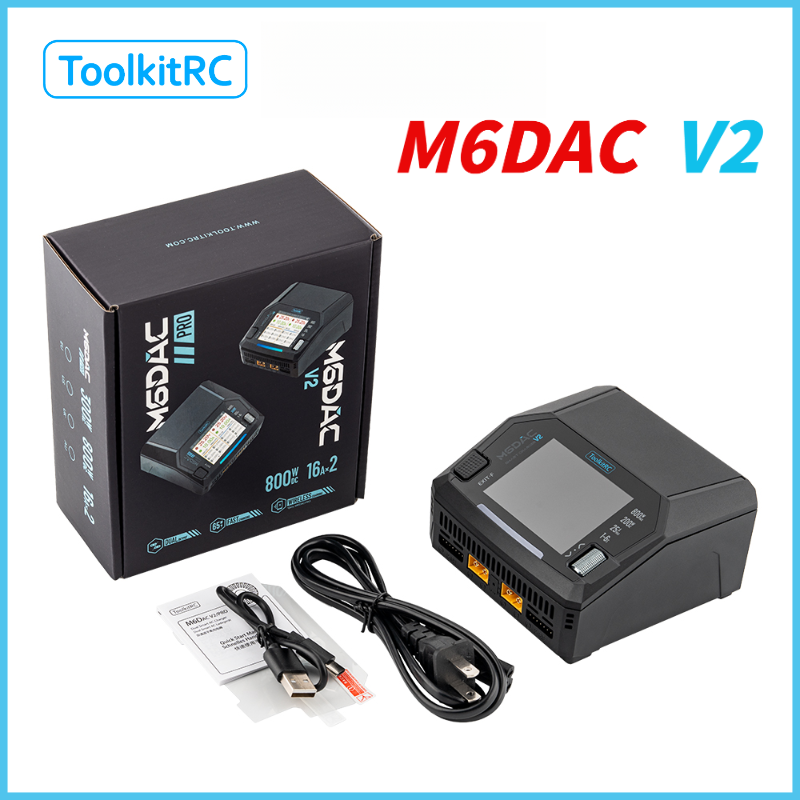 ToolkitRC M6DAC V2 RC Car 7.4v - đánh giá và giá Drone Racing Charger