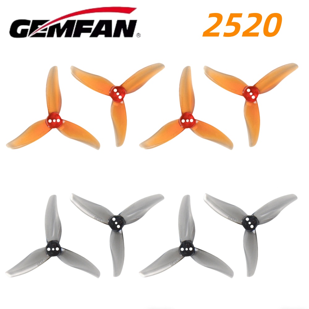 4Pairs Gemfan Hurricane 2520 2 - đánh giá và giá Drone Racing Propeller