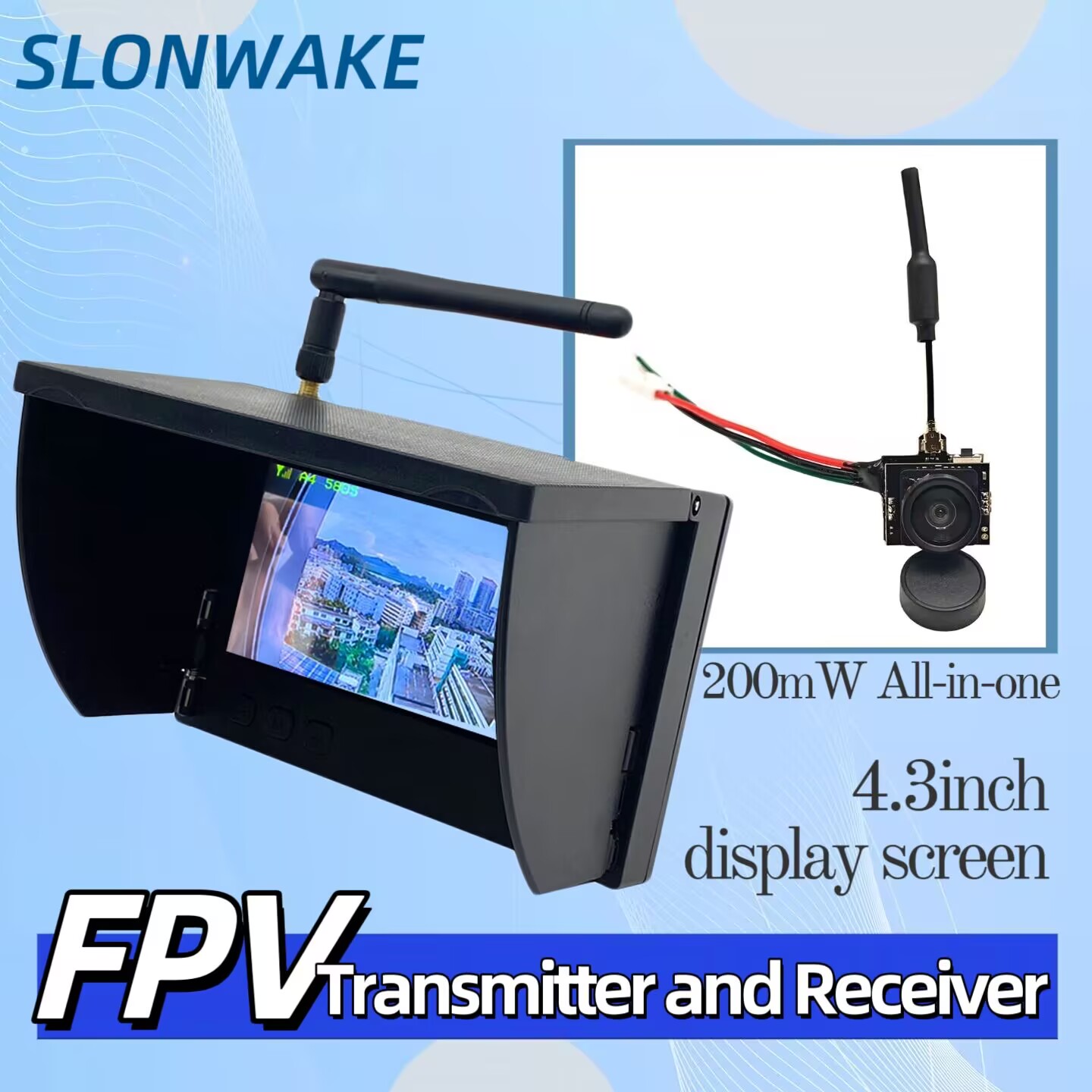 SLONWAKE 5.8G Analog Video Tra - đánh giá và giá Drone Racing Transmitter