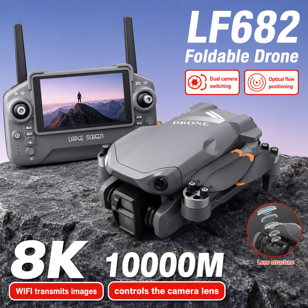 Aerial Photo LF682 Drone 8K HD - đánh giá và giá Drone Racing Camera
