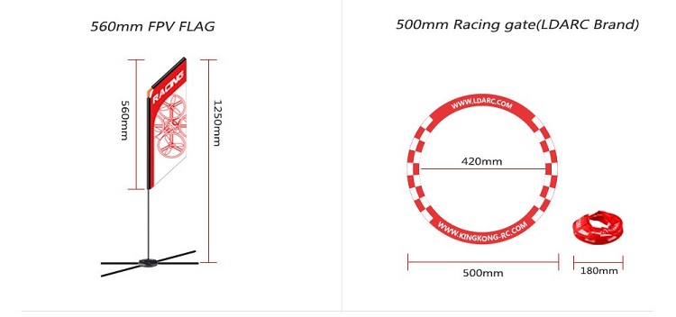 560mm FPV Racer Flag Drone Qua - đánh giá và giá Drone Racing Flag