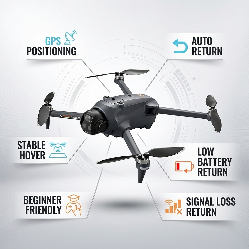 Potensic Drone GPS Auto Return - đánh giá và giá Drone Racing Vtx