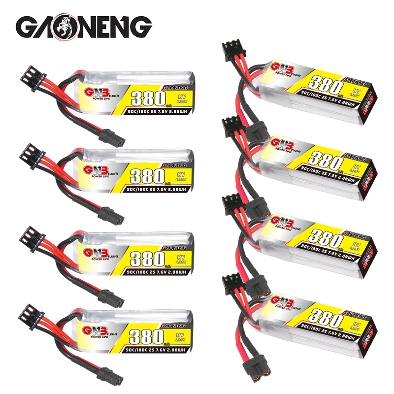 GNB 2S 7.6V 380mAh 90C/180C Li - đánh giá và giá Drone Racing Battery