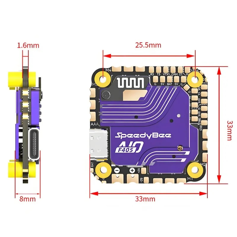 SpeedyBee F405 AIO Flight Cont - đánh giá và giá Drone Racing Esc
