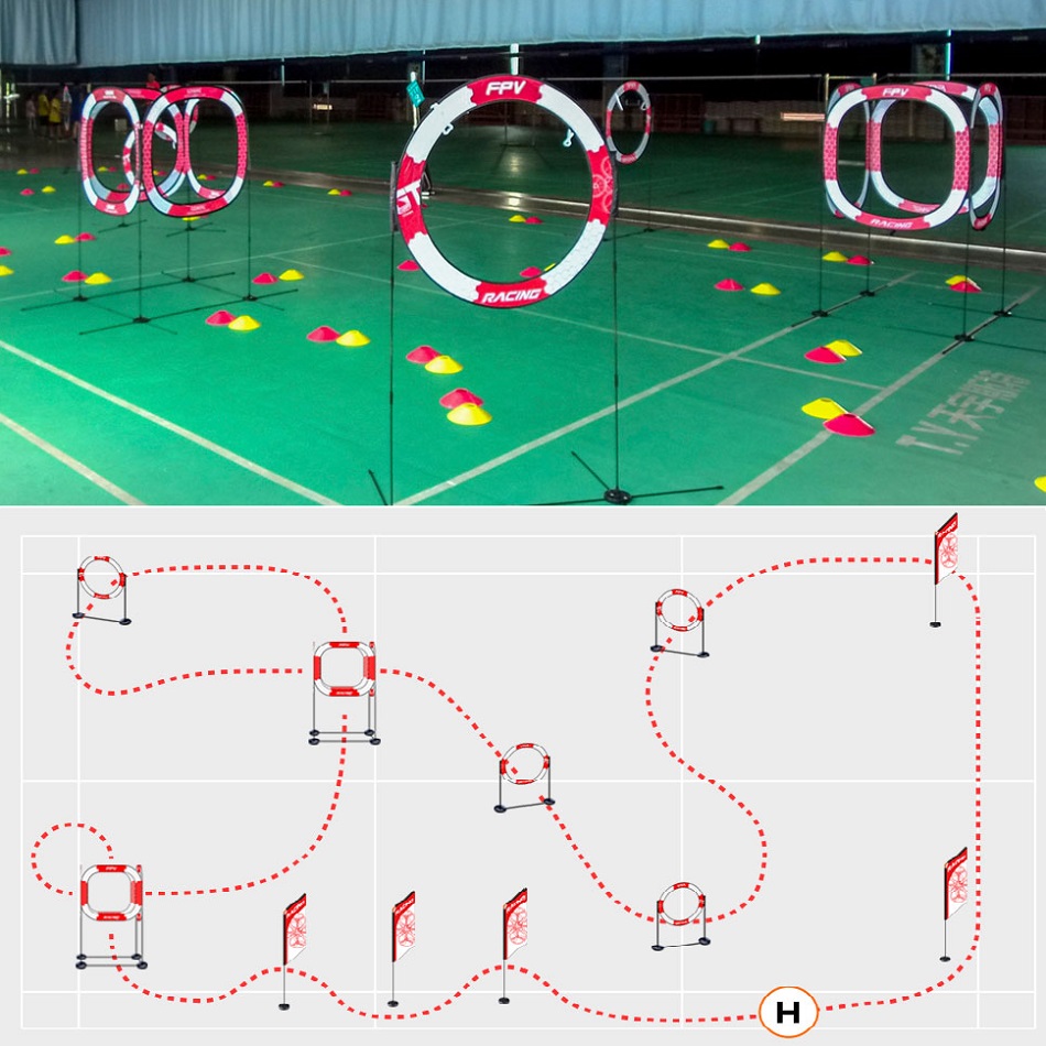 FPV Racing Goal Gate Airplane  - đánh giá và giá Drone Racing Flag