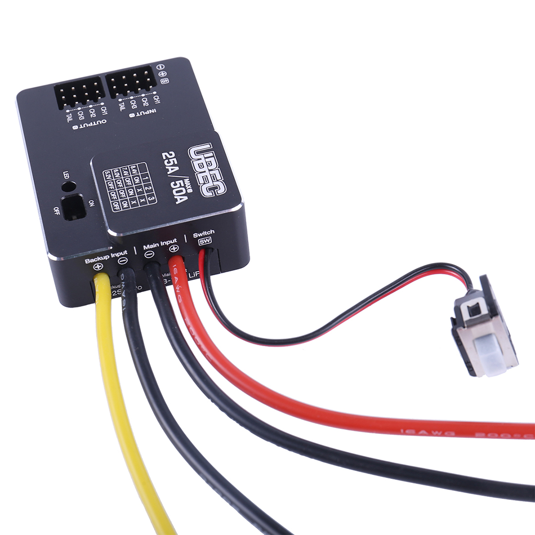 Hobbywing UBEC 25A HV 3-18S Mo - đánh giá và giá Drone Racing Esc